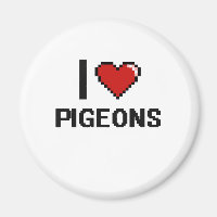 I Liebe Tauben Digitales Design