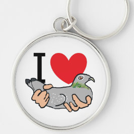 I Liebe-Tauben Schlüsselanhänger