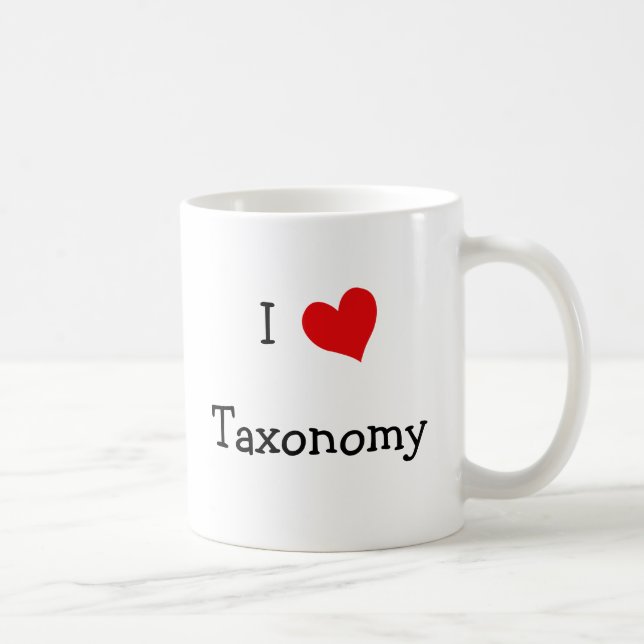I Liebe Taxonomie Kaffeetasse (Rechts)