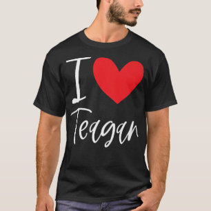 I Liebe Teagenname Personalisiert Girl Beste Freun T-Shirt