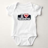 I Liebe TECHNO - Baby-T - Shirt