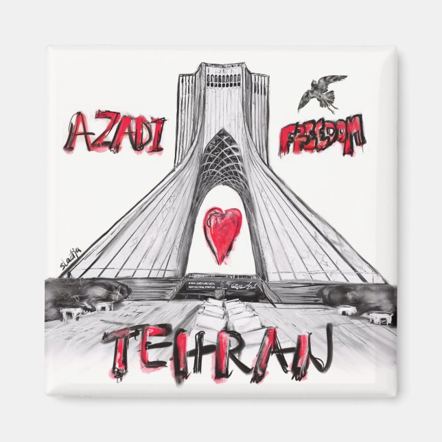 I Liebe Teheran Magnet (Vorne)