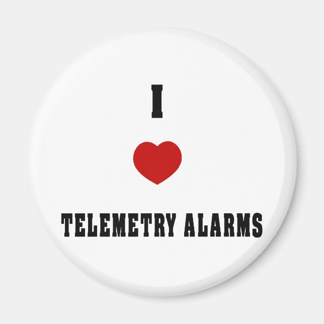 I Liebe Telemetrie-Alarme Magnet (Vorne)