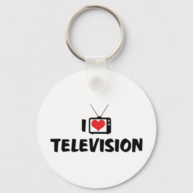 I Liebe Televison Schlüsselanhänger (Vorderseite)