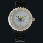 I Liebe Tennis Armbanduhr<br><div class="desc">Ich habe Tennis im Herzen,  das ist mein Lieblingssport. Ein niedliches Tennisspielgeschenk.</div>