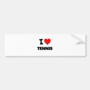 I Liebe-Tennis Autoaufkleber