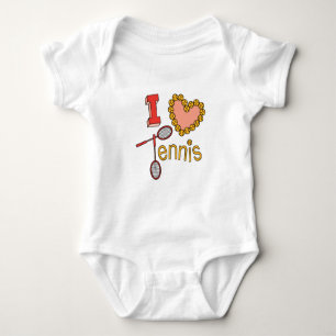I Liebe-Tennis Baby Strampler