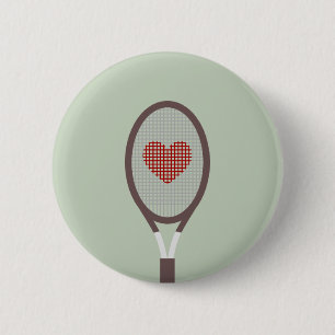 I Liebe Tennis Button