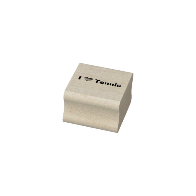 I Liebe Tennis Gummistempel (Stempel)