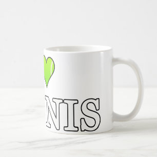 I Liebe Tennis Kaffeetasse