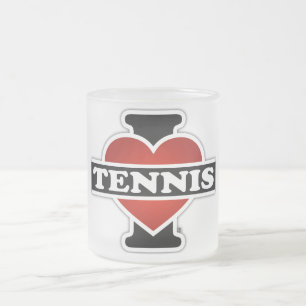 I Liebe-Tennis Mattglastasse