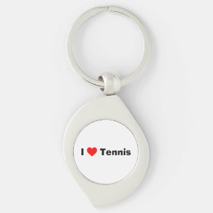 I Liebe Tennis Schlüsselanhänger