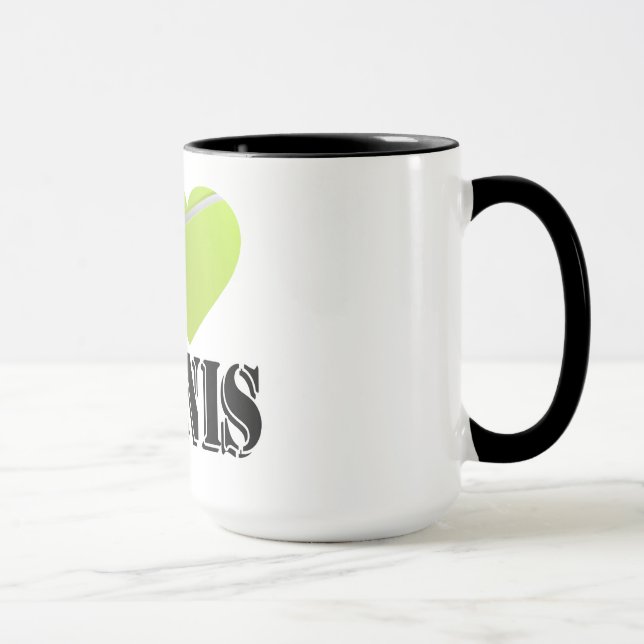 I Liebe Tennis - Tasse (Rechts)