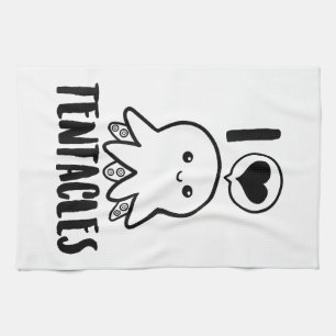 I Liebe Tentacles T - Shirt Niedliches Octopus-T-S Geschirrtuch