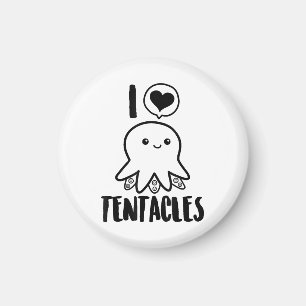 I Liebe Tentacles T - Shirt Niedliches Octopus-T-S Magnet