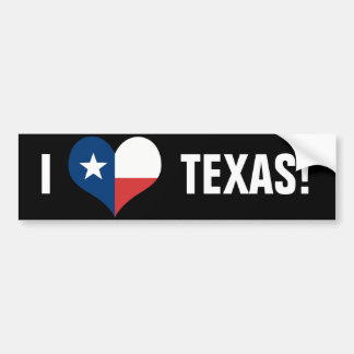 I Liebe Texas Autoaufkleber