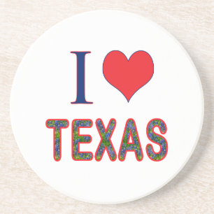 I. Liebe Texas Bluebonnet Getränkeuntersetzer