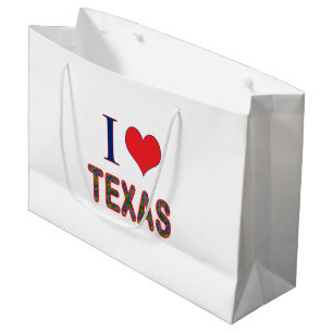 I. Liebe Texas Bluebonnet Große Geschenktüte