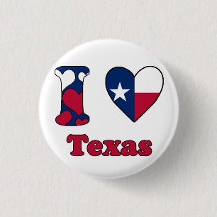 I Liebe Texas Button
