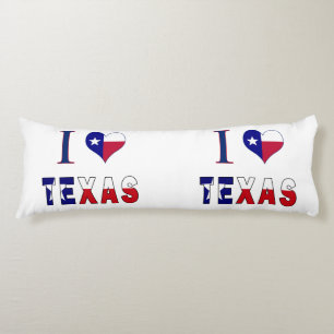 I Liebe Texas Flag Seitenschläferkissen