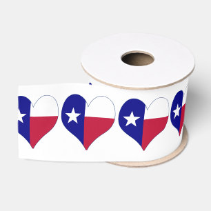 I Liebe-Texas-Flaggen-Herz Ripsband