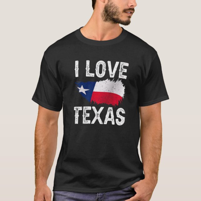 I Liebe Texas Redewendungen Pride Texan Patriotic T-Shirt (Vorderseite)