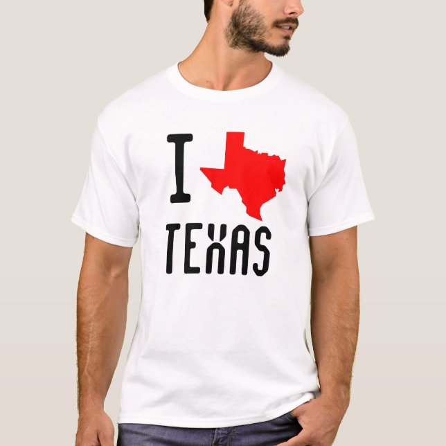 I Liebe Texas T-Shirt (Vorderseite)