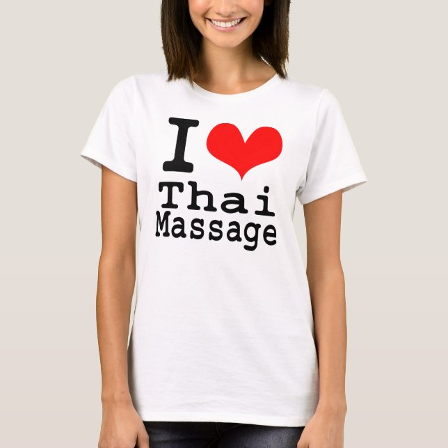 I Liebe-thailändische Massage T-Shirt (Vorderseite)