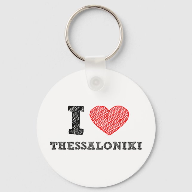 I Liebe Thessaloniki Schlüsselanhänger (Vorderseite)