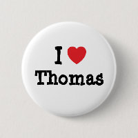 I Liebe Thomas heart custom personalisiert