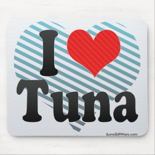 I Liebe-Thunfisch Mousepad