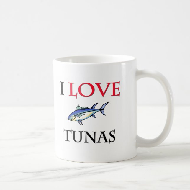 I Liebe-Thunfische Kaffeetasse (Rechts)