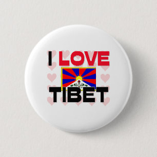 I Liebe Tibet Button