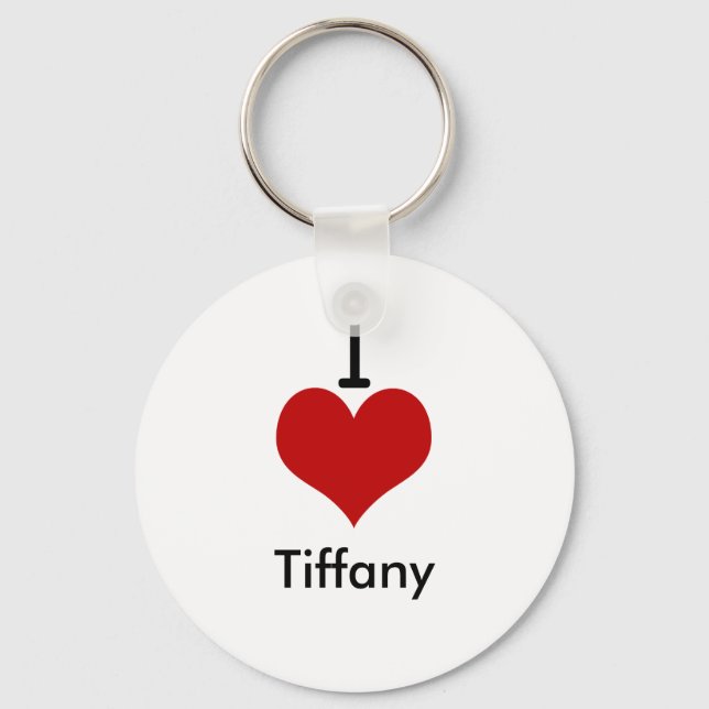 I Liebe Tiffany Schlüsselanhänger (Vorderseite)