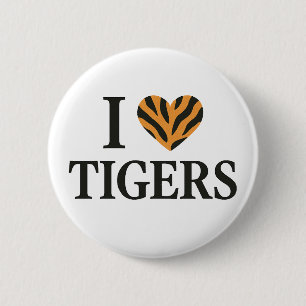 I Liebe Tigers Button