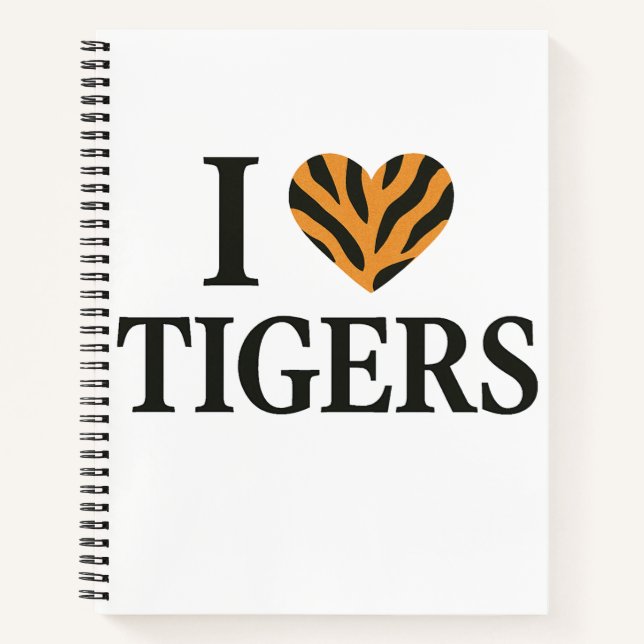 I Liebe Tigers Notizbuch (Vorderseite)