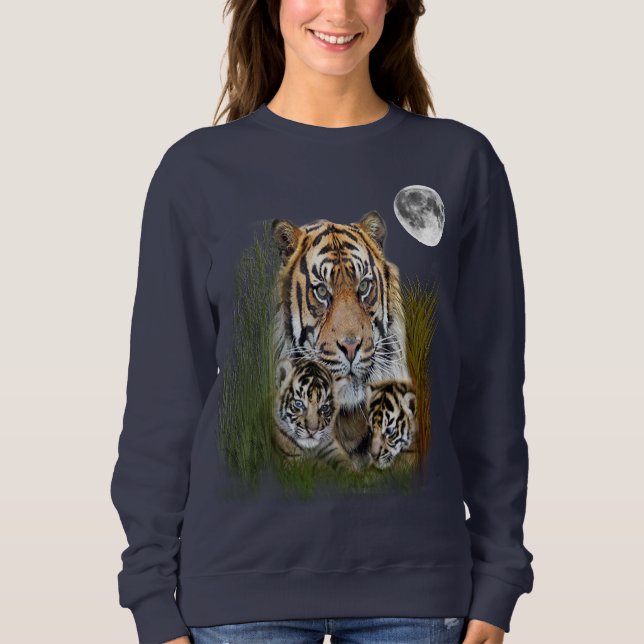 I Liebe Tigers Sweatshirt (Vorderseite)