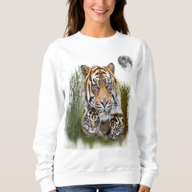 I Liebe Tigers Sweatshirt (Vorderseite)