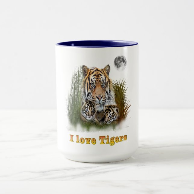 I Liebe Tigers Tasse (Zentrum)