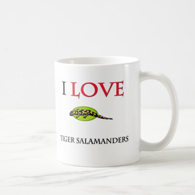 I Liebe-TigerSalamanders Kaffeetasse (Rechts)