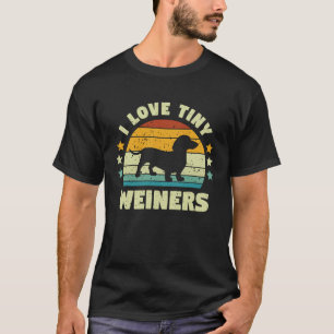 I Liebe Tiny Dackeln Dackel Hund T-Shirt