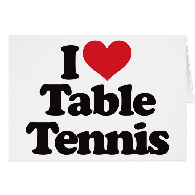 I Liebe-Tischtennis (Vorderseite (Horizontal))