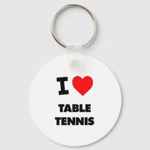 I Liebe Tischtennis Schlüsselanhänger