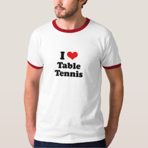I Liebe-Tischtennis-T-Shirt T-Shirt