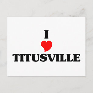 I Liebe Titusville Postkarte