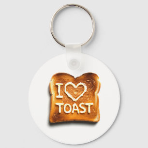 I Liebe Toast Schlüsselanhänger