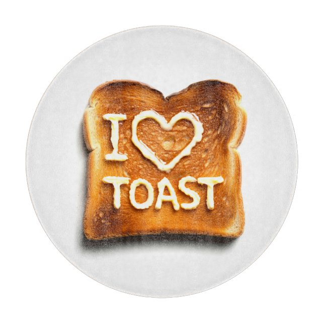 I Liebe Toast Schneidebrett (Vorderseite)