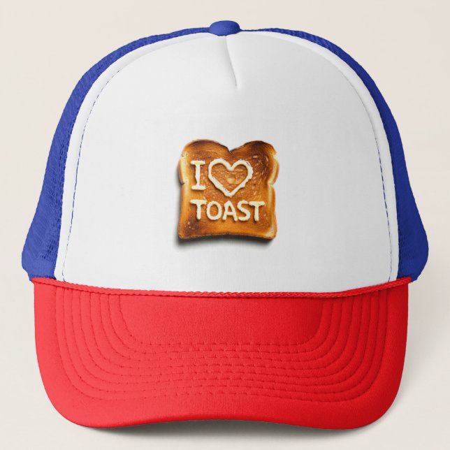 I Liebe Toast Truckerkappe (Vorderseite)