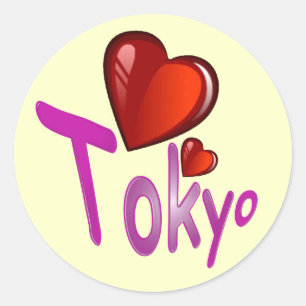I Liebe Tokyo! Runder Aufkleber