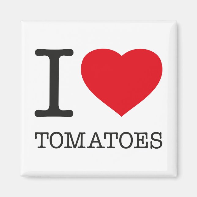 I LIEBE TOMATEN MAGNET (Vorne)